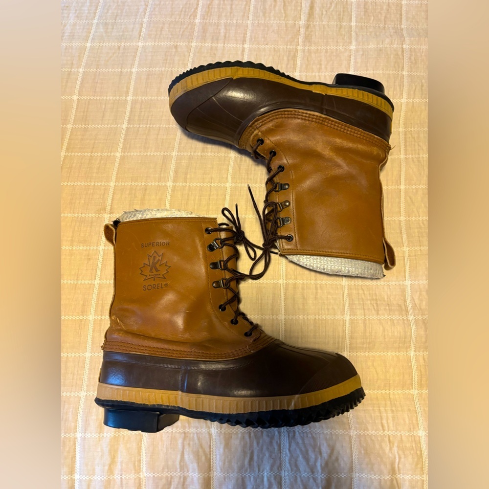 Vintage Sorel Superior Kaufman Winter Duck Boot size 10 made in Canada